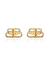 BB Logo Stud Earrings Gold - BALENCIAGA - BALAAN 3