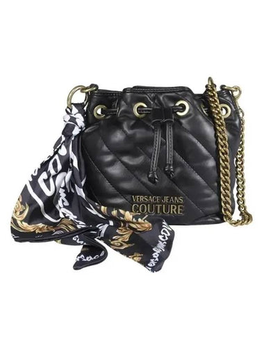 Jean Thelma Soft Bucket Bag Black - VERSACE - BALAAN 1