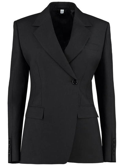 Women's Wool Tailored Blazer Jacket Black - BURBERRY - BALAAN 2