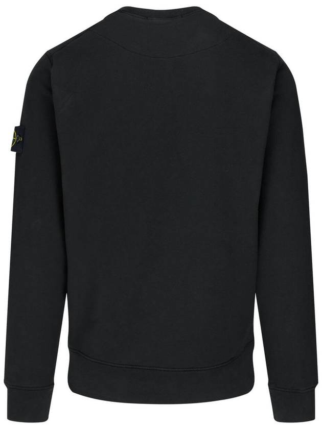 Wappen Patch Crew Neck Sweatshirt Black - STONE ISLAND - BALAAN 4