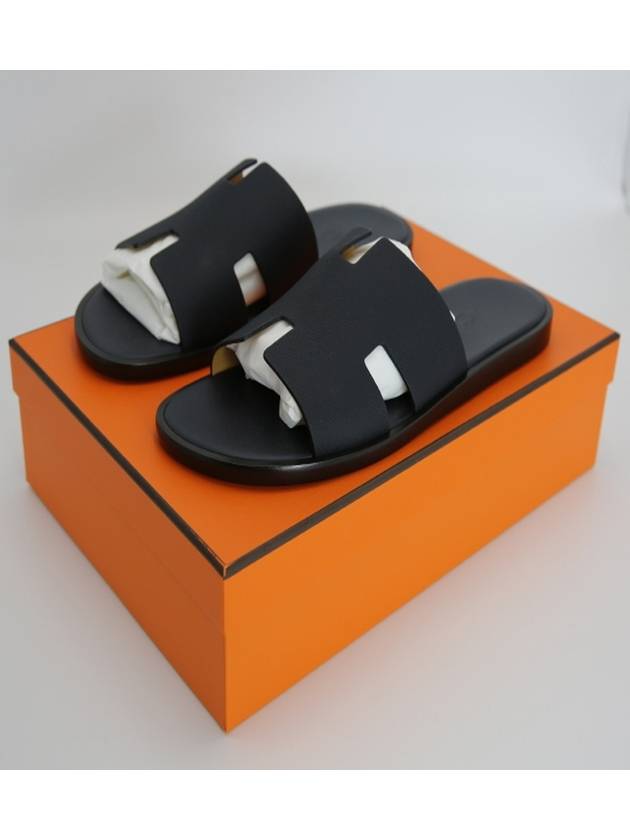 Izmir Leather Slippers Marine Brown - HERMES - BALAAN 2