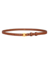 Teen Triomphe Calfskin Belt Tan - CELINE - BALAAN.