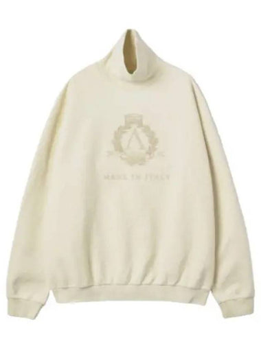 Aries Premium Laurel High Neck Sweatshirt Alabasta - ARIES - BALAAN 1