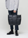 Stoke HQ Leather Cross Tote Bag Black - NATIONAL PUBLICITY - BALAAN 5