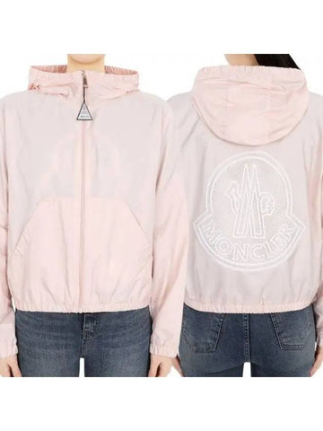 Kids PRAGUE Hooded Rain Jacket Light Pink 1A00081 5968E 529 12 14A Adults can wear 270646 1101876 - MONCLER - BALAAN 1