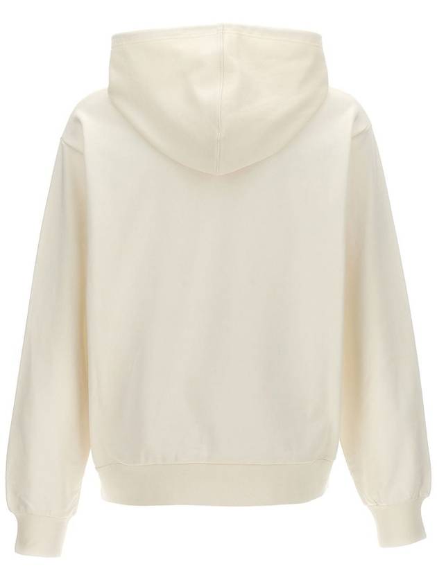 Logo Print Drawstring Hoodie White - MARNI - BALAAN 3