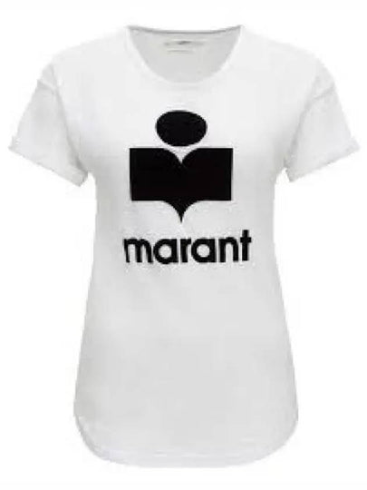 Coldy logo short sleeve t shirt white TS0004FAA1N09E20WH 1237487 - ISABEL MARANT - BALAAN 1