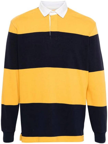 Regular Fit Long Sleeve Polo Shirt Yellow Black - POLO RALPH LAUREN - BALAAN 1