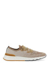 Stretch Knit Low Top Sneakers Brown - BRUNELLO CUCINELLI - BALAAN 2