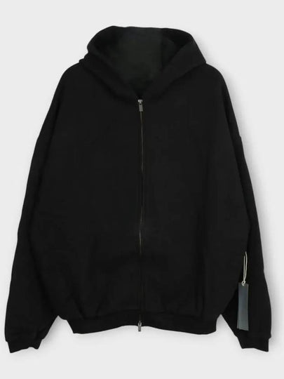 Back Logo Heavy Fleece Hooded Zip up Jacket Black 192BT246240F 009 - FEAR OF GOD ESSENTIALS - BALAAN 2