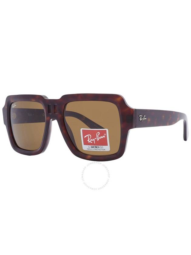 Ray Ban Magellan Bio Based Brown Square Unisex Sunglasses RB440 8135973 54 - RAY-BAN - BALAAN 3