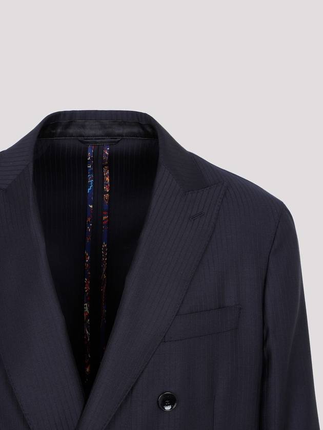 23 ss Striped Wool Double-breasted Blazer 1G540 1142 200 B0230374242 - ETRO - BALAAN 5