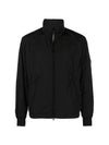 Chrome R Lens Wappen Nylon Zip-up Jacket Black - CP COMPANY - BALAAN 1