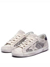 Star Patch Lace-Up Low Top Sneakers Ivory - GOLDEN GOOSE - BALAAN 8