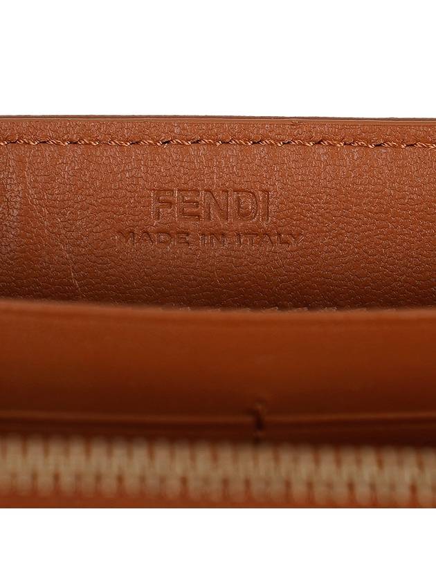 Baguette Continental Chain Leather Long Wallet Brown - FENDI - BALAAN 9