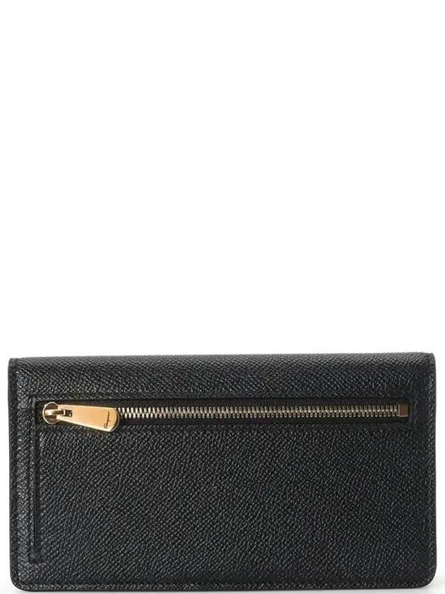 Gancini Continental Long Wallet Black - SALVATORE FERRAGAMO - BALAAN 4