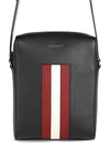 Edoh Leather Cross Bag Black - BALLY - BALAAN.