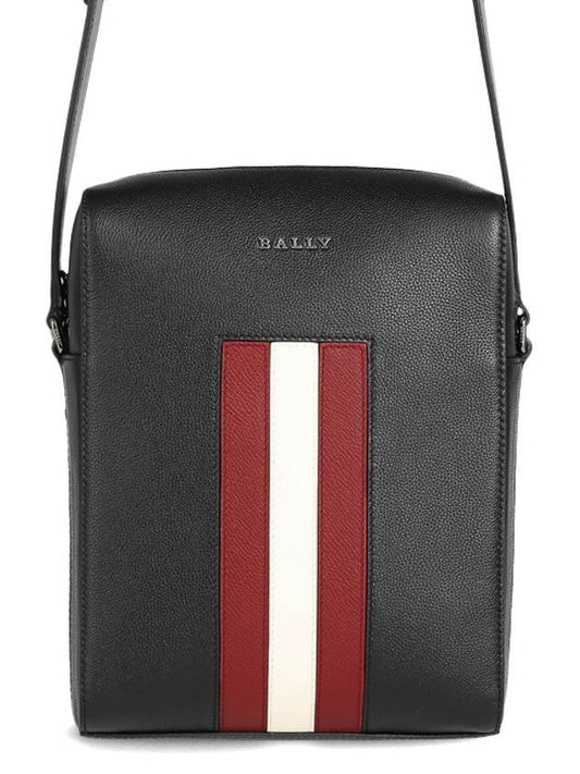 Edoh Leather Cross Bag Black - BALLY - BALAAN 1