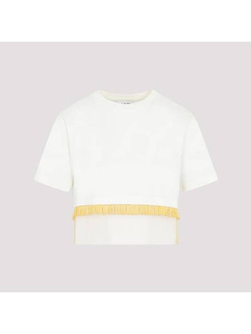 Short Sleeve T-Shirt RWTS9012J010E23 012 MILK - LANVIN - BALAAN 1