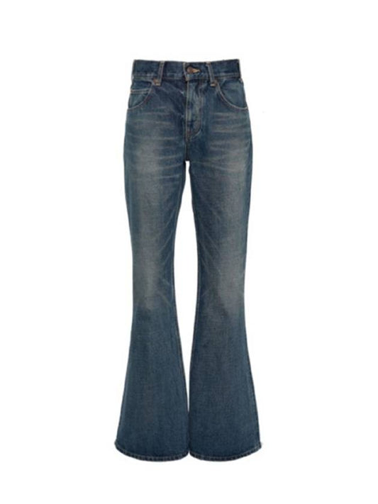 Macro Bootcut Jeans Dark Union Wash - CELINE - BALAAN 2