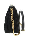 Pocono Goffre Chain Shoulder Bag Black Gold - PRADA - BALAAN 4