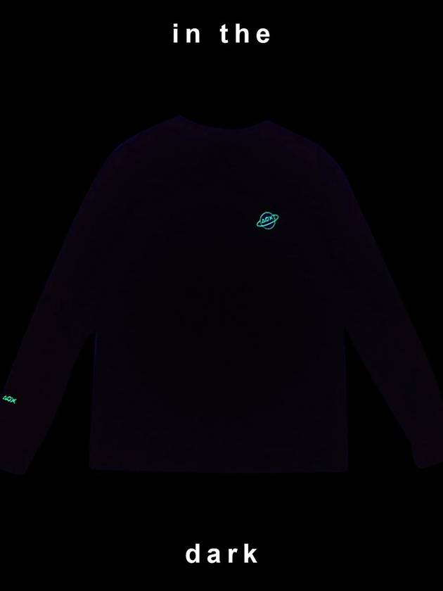 Point Space Embroidered Long Sleeve T-Shirt Black - AOX - BALAAN 7