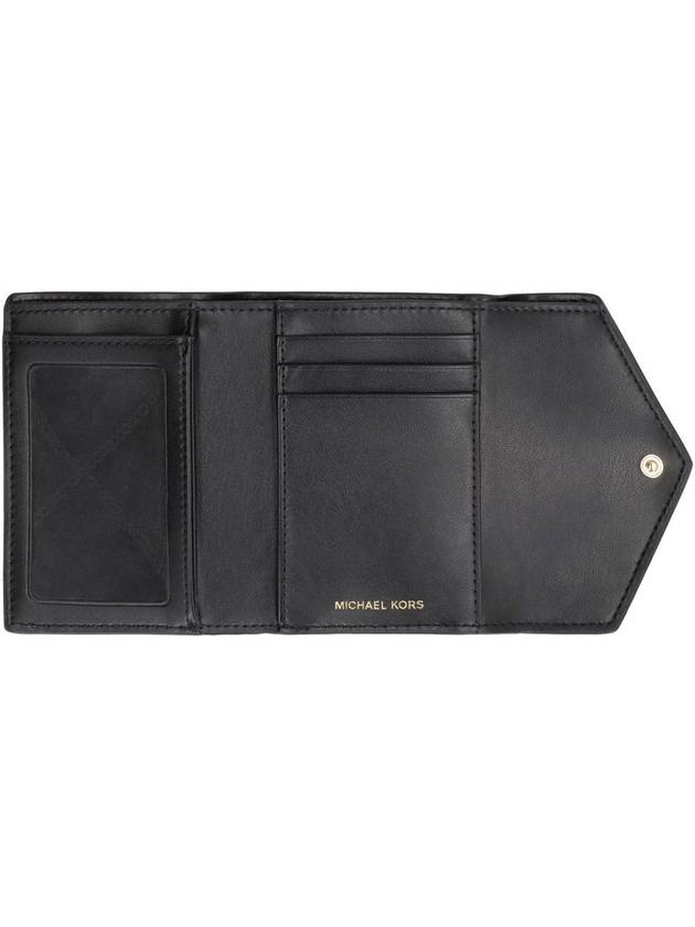 Carmen Medium Saffiano Leather Tri-Fold Half Wallet Black - MICHAEL KORS - BALAAN 5