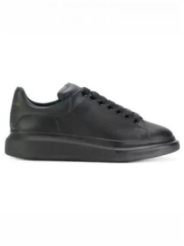 Chunky Sole Leather Low Top Sneakers Black - ALEXANDER MCQUEEN - BALAAN 2