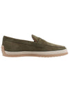 Suede Penny Loafer Khaki - TOD'S - 5