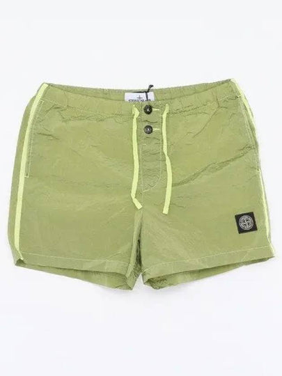 Swimming Nylon Trunk Shorts Lemon Green - STONE ISLAND - BALAAN 2