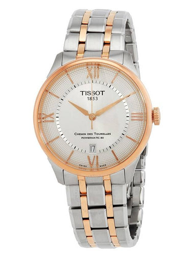 Tissot Chemin Des Tourelles Automatic Silver Dial Two-Tone Men's Watch T1398072203800 - TISSOT - BALAAN 1