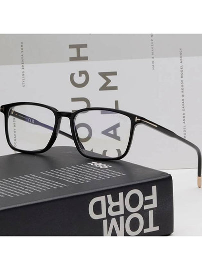 Blue light blocking glasses frame TF5607B 001 square horn frame vision protection - TOM FORD - BALAAN 2