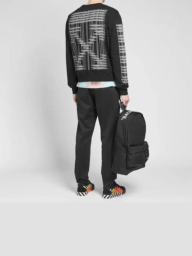 Diag Industrial Arrow Sweatshirt Black - OFF WHITE - BALAAN 5