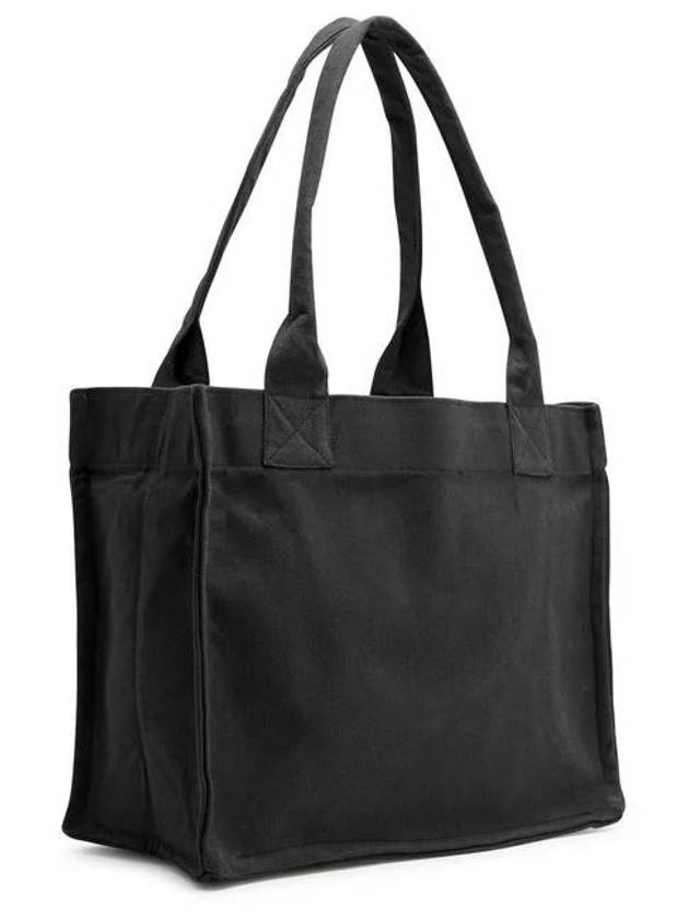 Logo Tote Bag Shoulder Black Women s - GANNI - BALAAN 7