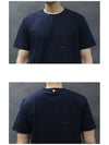 Men's Side Slit Relaxed Short Sleeve T-Shirt Navy - THOM BROWNE - BALAAN 6