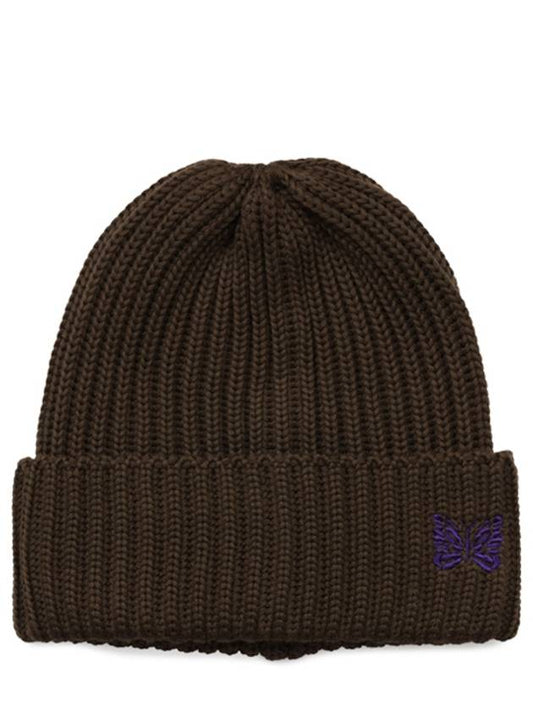 Merino Wool Watch Beanie Brown - NEEDLES - BALAAN 2