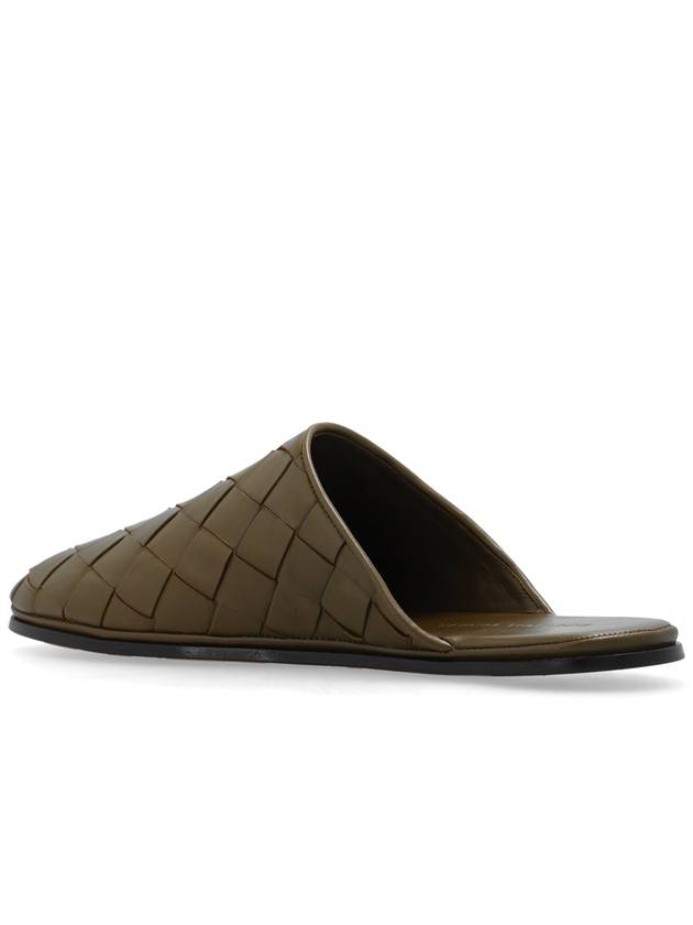 Bottega Veneta ‘Sunday’ Leather Slides, Men's, Green - BOTTEGA VENETA - BALAAN 5