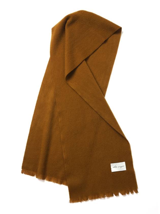 Minimal Lambswool Muffler Brown Brown - WHITE PROJECT - BALAAN 3