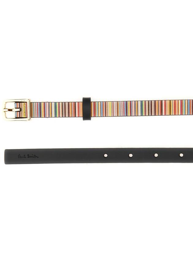 Striped Leather Belt W1A7614LSKSIG - PAUL SMITH - BALAAN 5