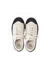 Yohji Yamamoto Women s White Y Cotton Canvas Rubber Heel Sneakers YQ E01 090 WHT - Y-3 - BALAAN 4