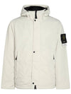 Techno Fabric Hooded Jacket Plaster - STONE ISLAND - BALAAN 1