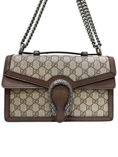 Women s 621512 Brown leather trim Dionysus top handle small shoulder bag - GUCCI - BALAAN 2