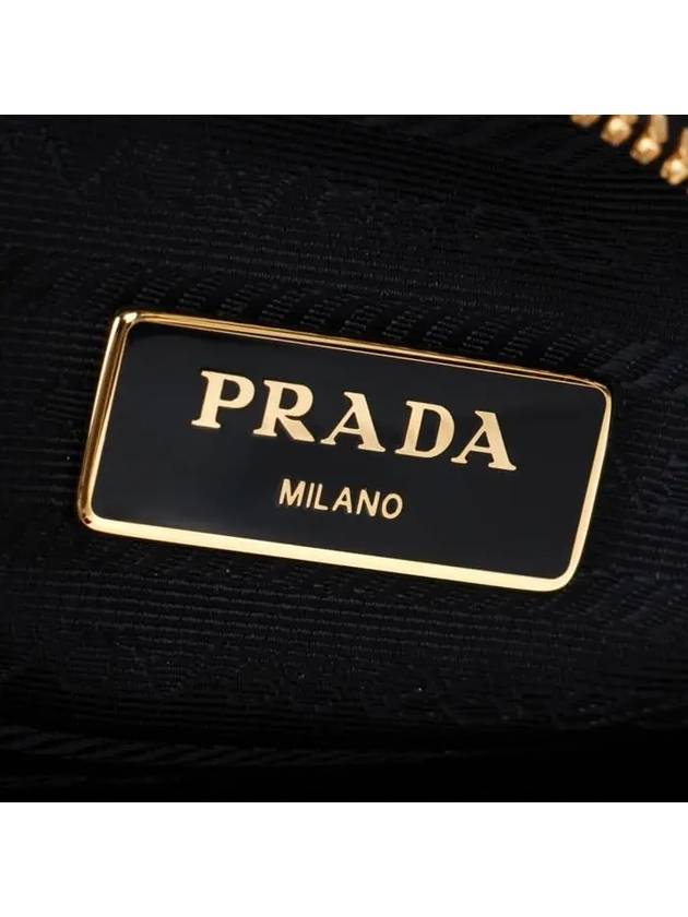 Vitello Phoenix Double Zipper Cross Bag Black - PRADA - BALAAN 9