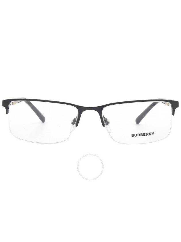 Eyewear Check Temple Half Rim Square Glasses Black - BURBERRY - BALAAN 2