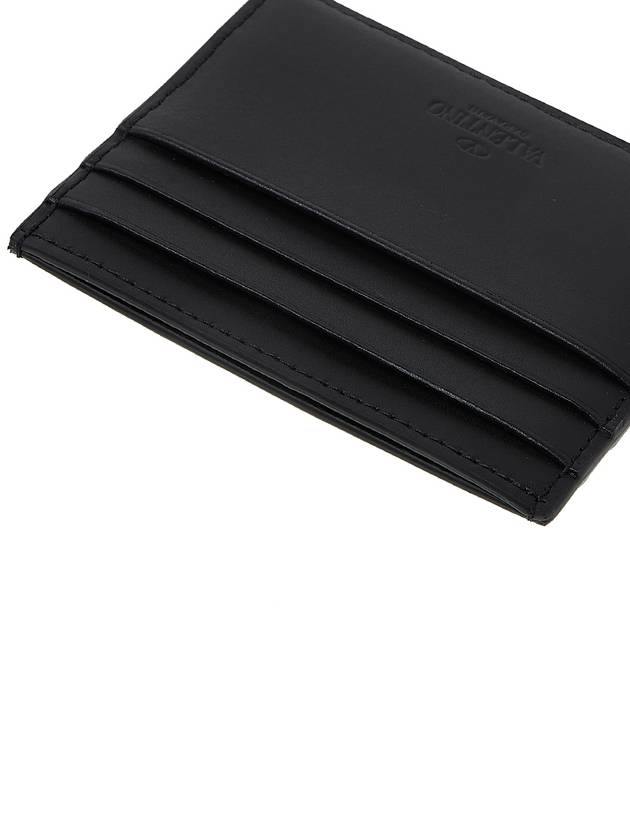 VLTN Logo Card Wallet Black - VALENTINO - BALAAN.