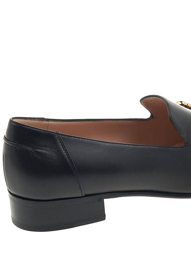 Horsebit Square Toe Leather Loafers Black - GUCCI - BALAAN 11