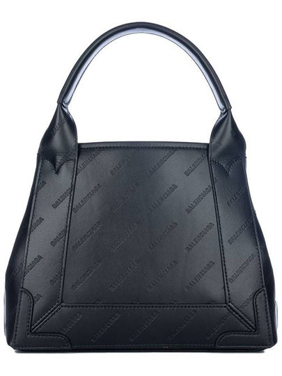 Navy XS Embossed Logo Tote Bag Black - BALENCIAGA - BALAAN 2