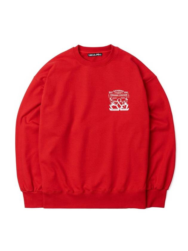 Print Logo Sweatshirt Red BFMCFTS20 - BACKANDFORTH - BALAAN 2