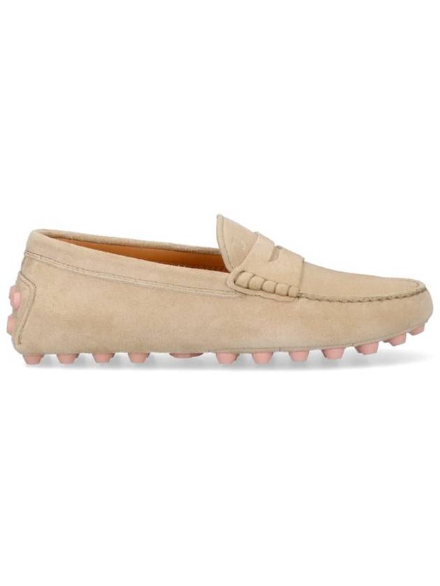 Gommino Bubble Suede Driving Shoes Beige - TOD'S - BALAAN 2