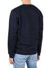 Logo Print Cotton Sweatshirt Navy - BARBOUR - BALAAN 5